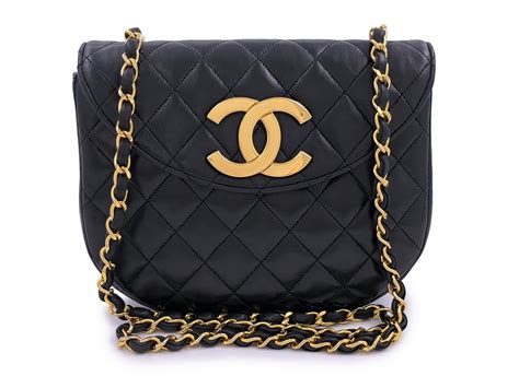 chanel half moon flap bag|vintage chanel flap bag small.